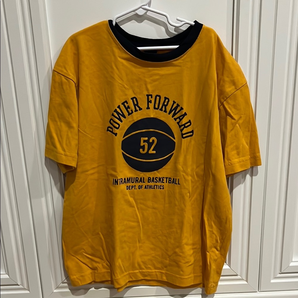 Gap Yellow Power Forward Graphic T-Shirt Short Sleeve M 7-8